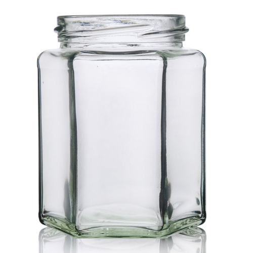 280ml Hexagonal Glass Jar