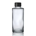 100ml Simplicity Clear Glass Bottle With Plastic Screw Cap