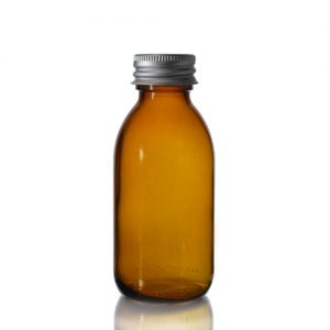 125ml Amber Sirop Bottle with Screw Cap