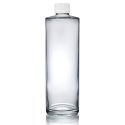 250ml Glass Simplicity Bottle w White Cap