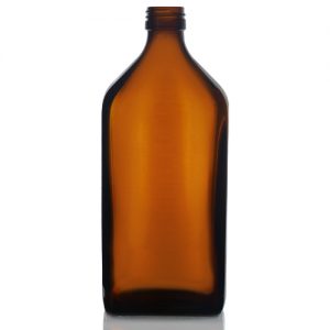 500ml Amber Rectangular Glass Bottle