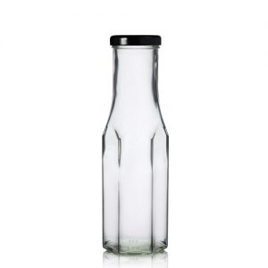 250ml Hexagonal Glass Bottle with Twist Lid
