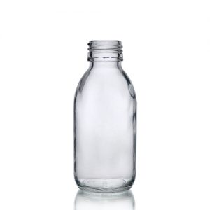 125ml Clear Glass Sirop Bottle