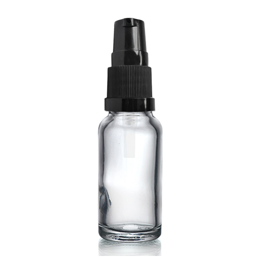 15ml Clear Glass Dropper Bottle With Lotion Pump Uk 9960