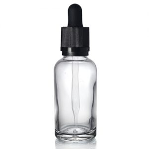 30ml Clear Glass Bottle With Straight Tip Pipette