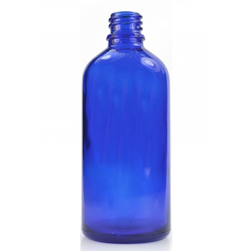 Download 100ml Blue Glass Dropper Bottle - 18mm Neck - ideon.co.uk