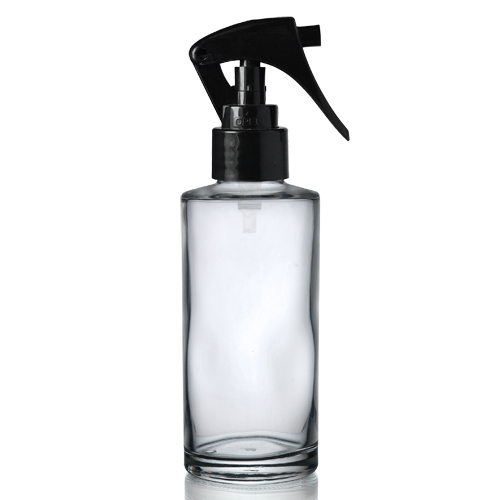 clear glass spray bottle