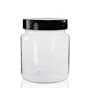 100ml Clear Plastic Jar With Lid