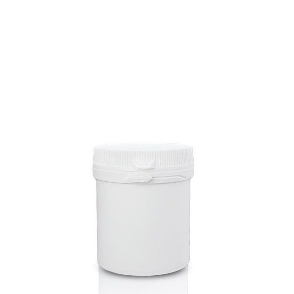 105ml white plastic pill jar