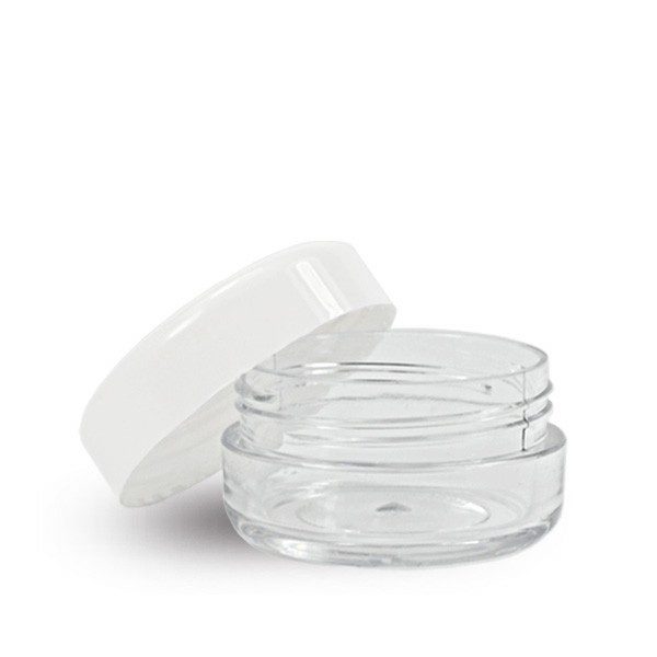 10ml Clear Plastic Jar With Lid