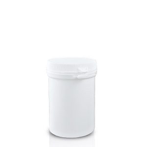 135ml white plastic pill jar