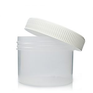 150ml plastic jar with white lid