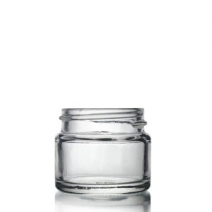 15ml Clear Glass Ointment Jar