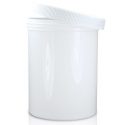 1750ml white plastic jar with lid