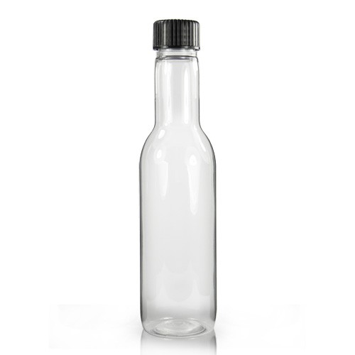 187ml Clear Plastic Wine Bottle (24mm neck) - Ideon.co.uk