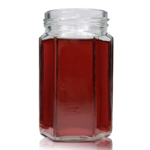 190ml Hexagonal Glass Jar