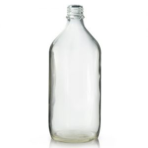 1000ml vintage clear glass bottle