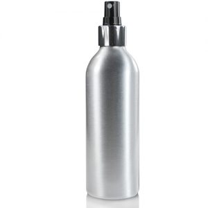 200ml Aluminium Bottle With Silver Atomiser Spray