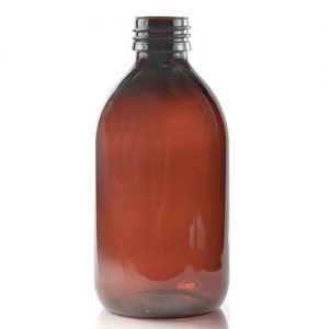 250ml Amber Plastic Bottle