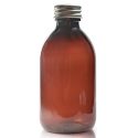 250ml Amber Plastic Sirop ali cap