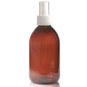 250ml Amber Plastic Spray Bottle