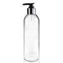 250ml Tall Boston Clear PET Bottle & 28mm Premium Lotion Pump