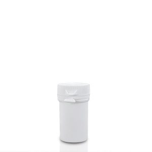 27ml white plastic pill jar