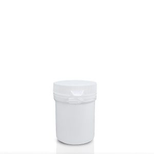 49ml white plastic pill jar