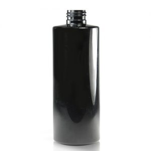 500ml Glossy Black Plastic Bottle