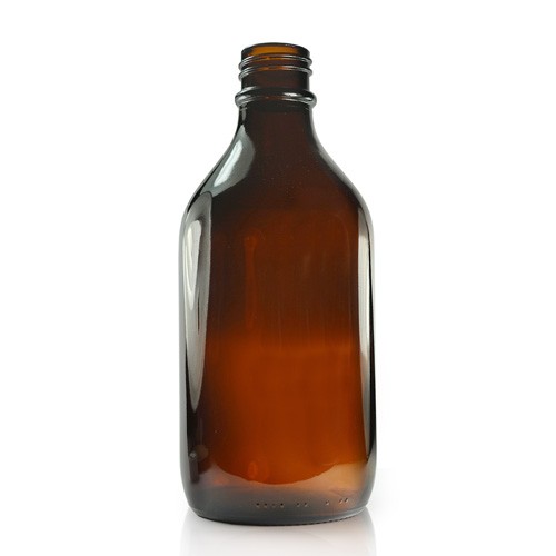 vintage 500ml amber glass bottle