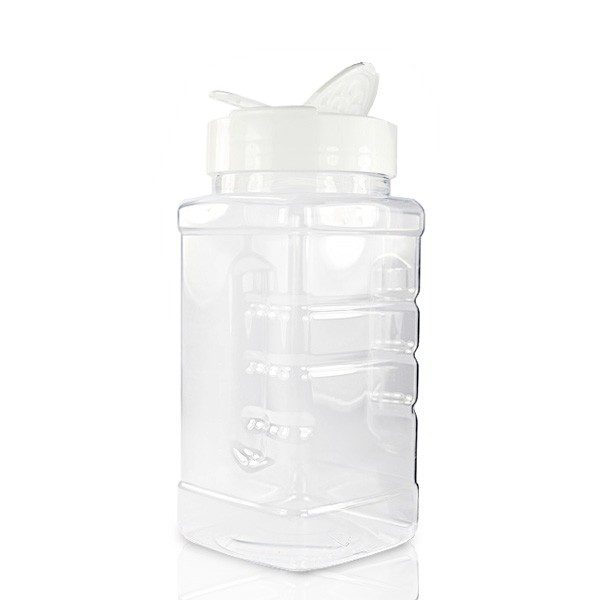 500ml clear spice jar with lid