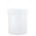 500ml white plastic jar with lid