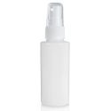 50ml White Glossy Bottle Natural Atomiser Spray