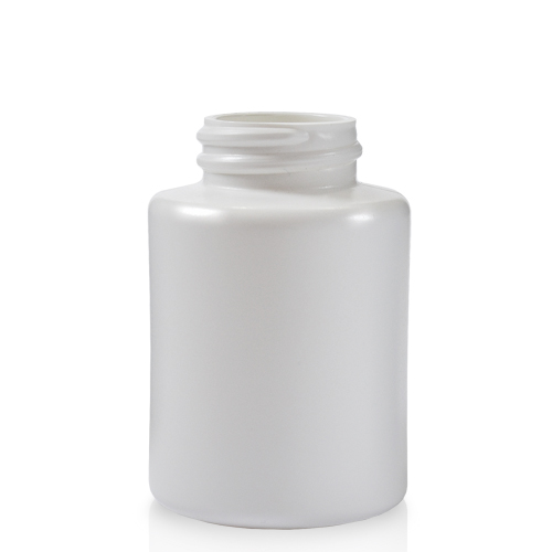 50ml White Round HDPE Bottle