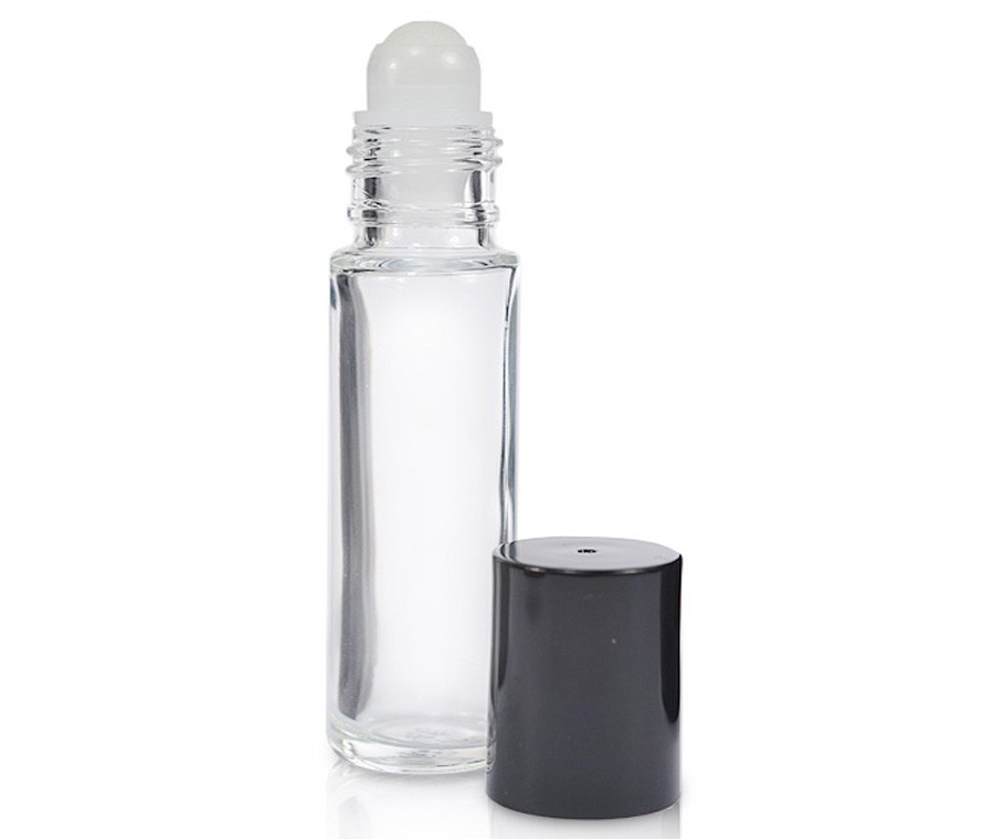 10ml Clear Glass Roller Bottle & Cap - Ideon Packaging - 0161 367 1411