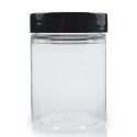 100ml Cylindrical Jar w Black Cap