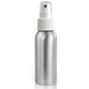 150ml Aluminium Bottle with white spray