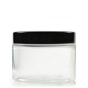 150ml Wide Neck Jar with Black Lid