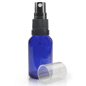 15ml Blue Glass Dropper Bottle With Atomiser Spray