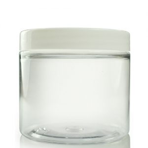 200ml Wide Neck Jar with White Lid