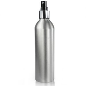 250ml Aluminium Bottle with silver spray
