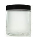 250ml Plastic Jar With Black Lid