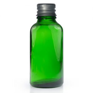 30ml Green Glass Dropper Bottle With Metal Cap