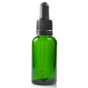 30ml Green Glass Dropper Bottle With Pipette