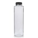 500ml Slim Plastic Juice Bottle with Black Cap