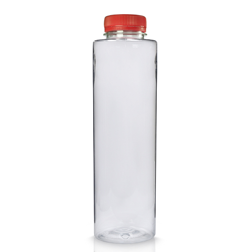 500ml Slim Plastic Juice Bottle with Red Cap