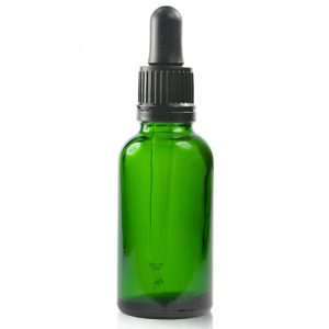 50ml Green Glass Dropper Bottle With Pipette