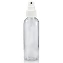 100ml Tall Boston Bottle with White Atomiser