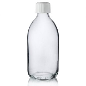 300ml Clear Glass Sirop Bottle w CRC