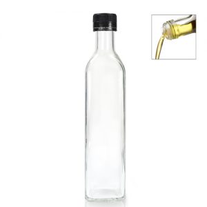 500ML Glass Sauce Bottle pour cap